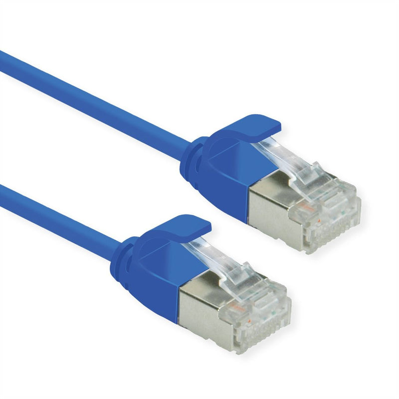 Roline U FTP Datacenter Network Cable CAT.6A (class Ea), Lsoh, Slim, Azul 0,3M