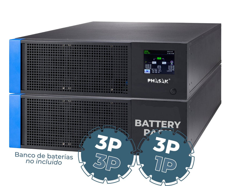 Phasak UPS 20000VA Rack Titan Online Double Conversion Ph 9382 20KVA