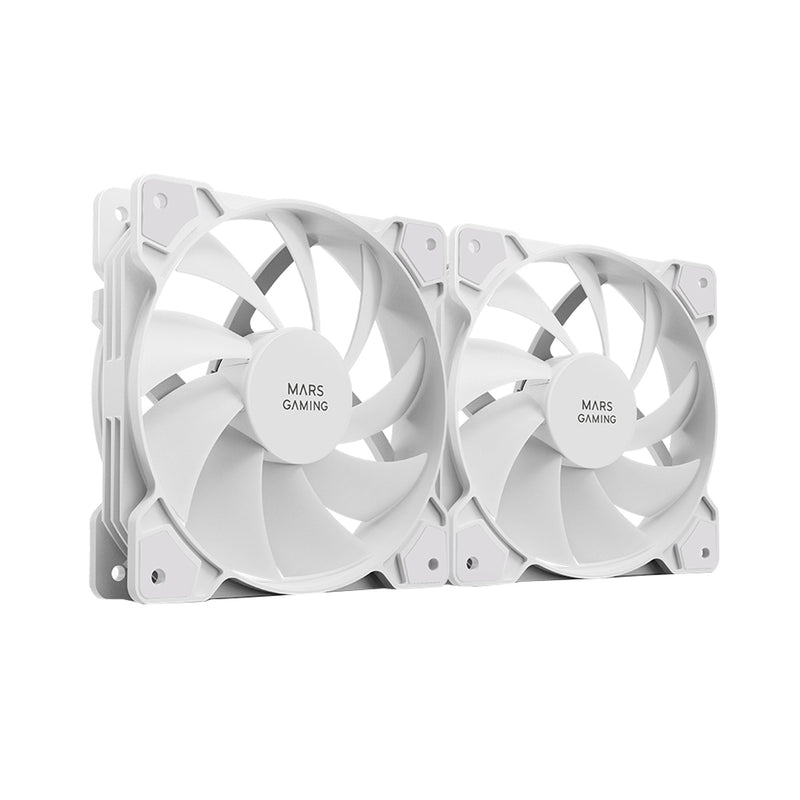 Mars Gaming Kit 2 Fans Auxiliar MFPROX2 White