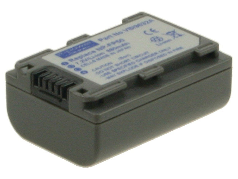 2-POWER Camcorder Battery 7.2V 700MAH Sony NP-FP50 VBI9632A