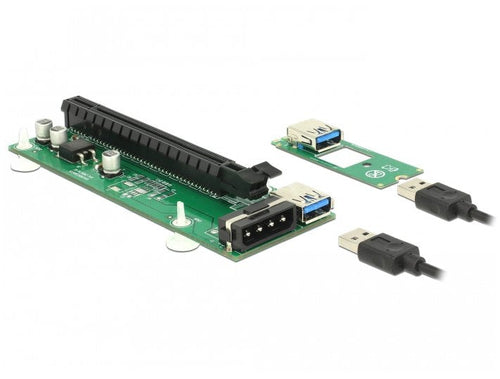Delock Riser Card M.2 Key B + M Pci Express X16 With 30CM USB Cable — image 1