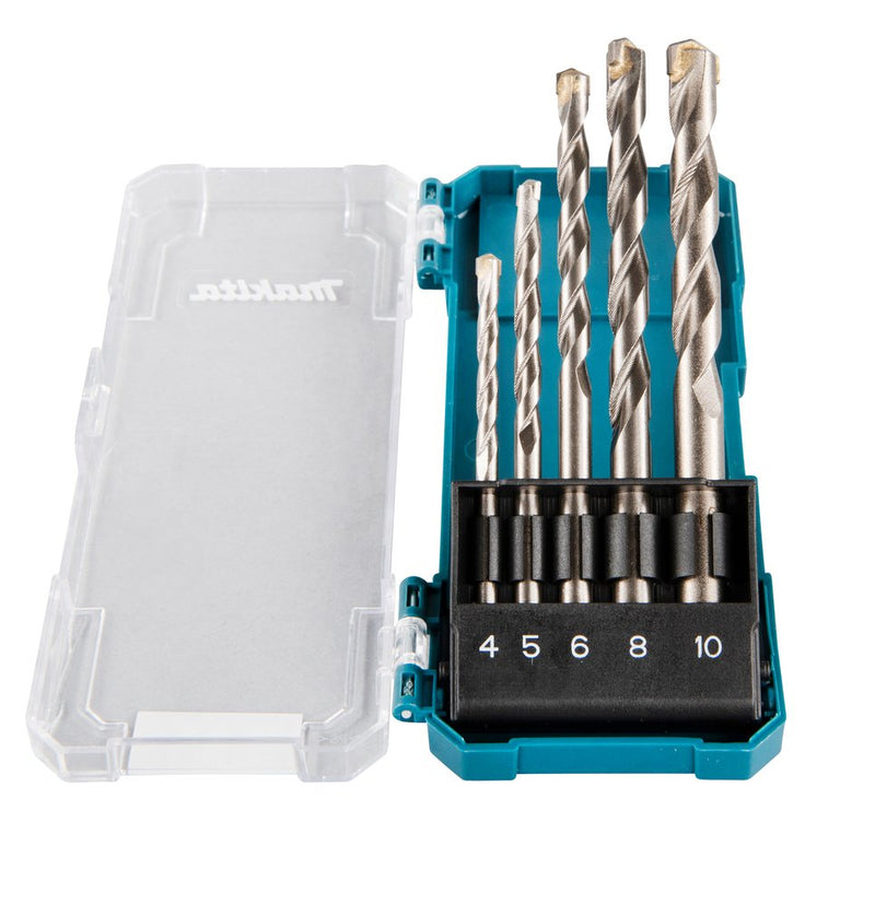 Makita D-72877 Drill Bit Set Of Drill Bits 5 Pieces 4-10MM