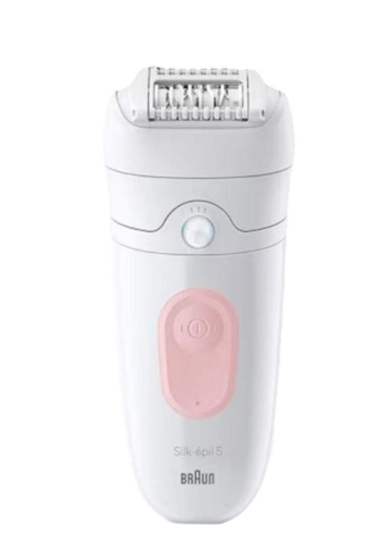 Braun Epilator Silk-épil 5-000, White Pink Includes Brush Cleaning 7500435225069