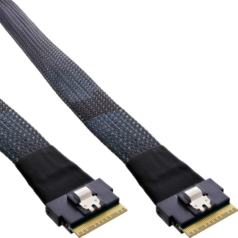 Inline® Slim Sas Cable SFF-8654 8X a SFF-8654 8X, 48GB/S, 0.75M