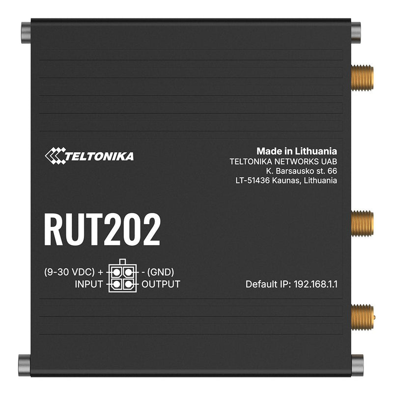 RUT202 (eu) 4G/Wi-Fi LTE Router, Dual Sum-card Slots