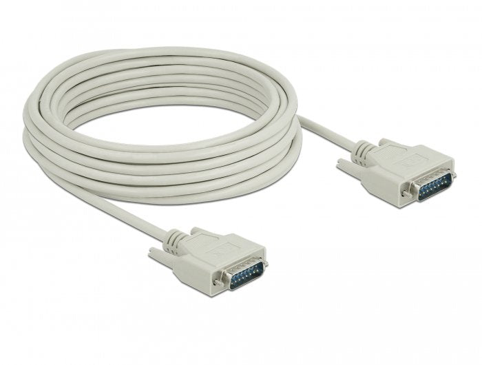 Delock Serielles Cable D-SUB15 Connector Male a Male 10M