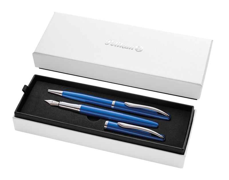 Pelikan Pluma And Pen Jazz Noble Elegance Saphire Bl