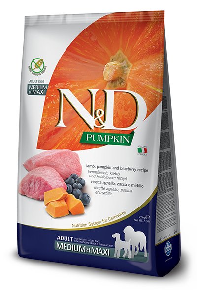 Farmina Perro N&d Pumpkin Pienso Seco Perros Adultos Raza Medium Y Large Con Cordero 12KG