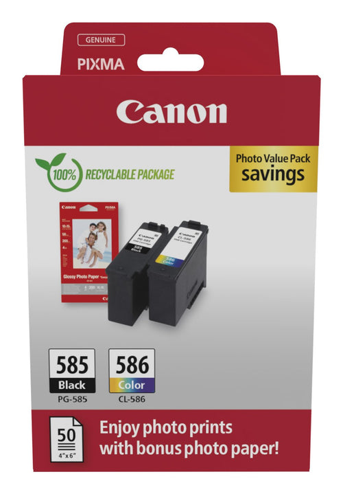 Canon Ink 6205C004 / PG-585/CL-586 Multipack Bk, C, M, And — image 1