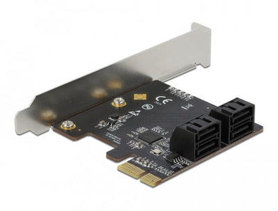 Delock Card Pci Express X1 - 4 Ports SATA Factor Forma Perfil Low — image 1