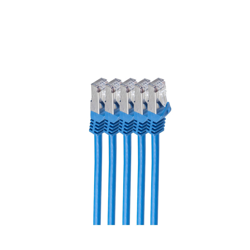 Shiverpeaks RJ45 Network Cable S FTP, CAT.7 VE5, 0,25M Blue