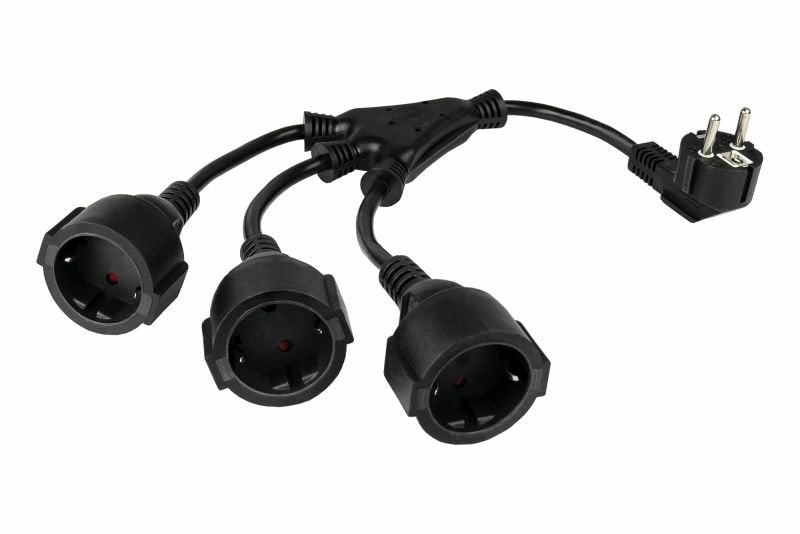 Kabelmeister Contact Protección-st. (90° Angulado.)- 3XBU. Black 0,2M