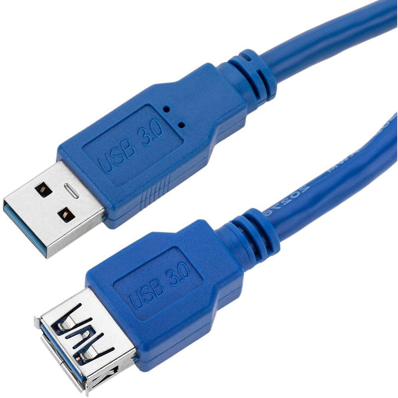 Techly 0.5M USB 3.0A M/F USB Cable 0,5M 3.2 Gen 1 (3.1 Gen 1) USB a Blue