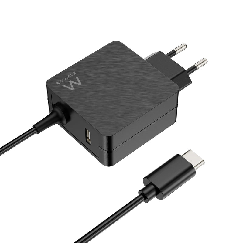 Ewent Charger USB-C Pd 45W + Port USB-A