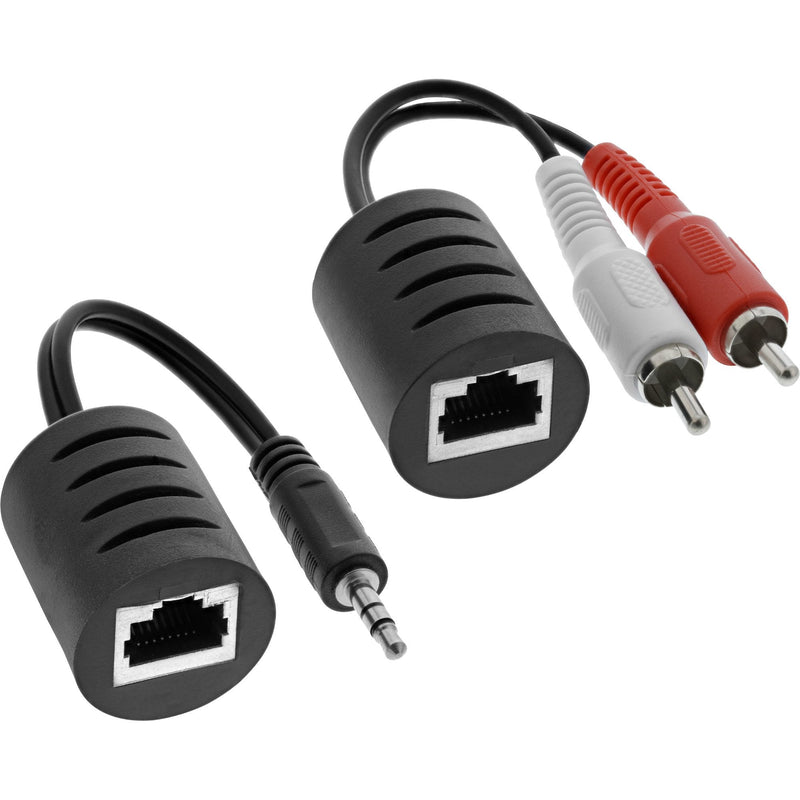 Inline Alargador Audio Rca a Través LAN/Ethernet/RJ45 Max. Set Complete 50M