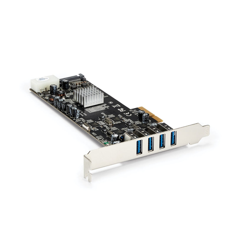 StarTech Card Pci Express 4 Ports USB 3.0 Uasp 2 Canales 5Gbps PEXUSB3S44V