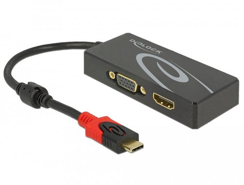 USB Type-c™ Splitter (dp Alt Mode) 1 X HDMI + 1 X VGA Out — image 1