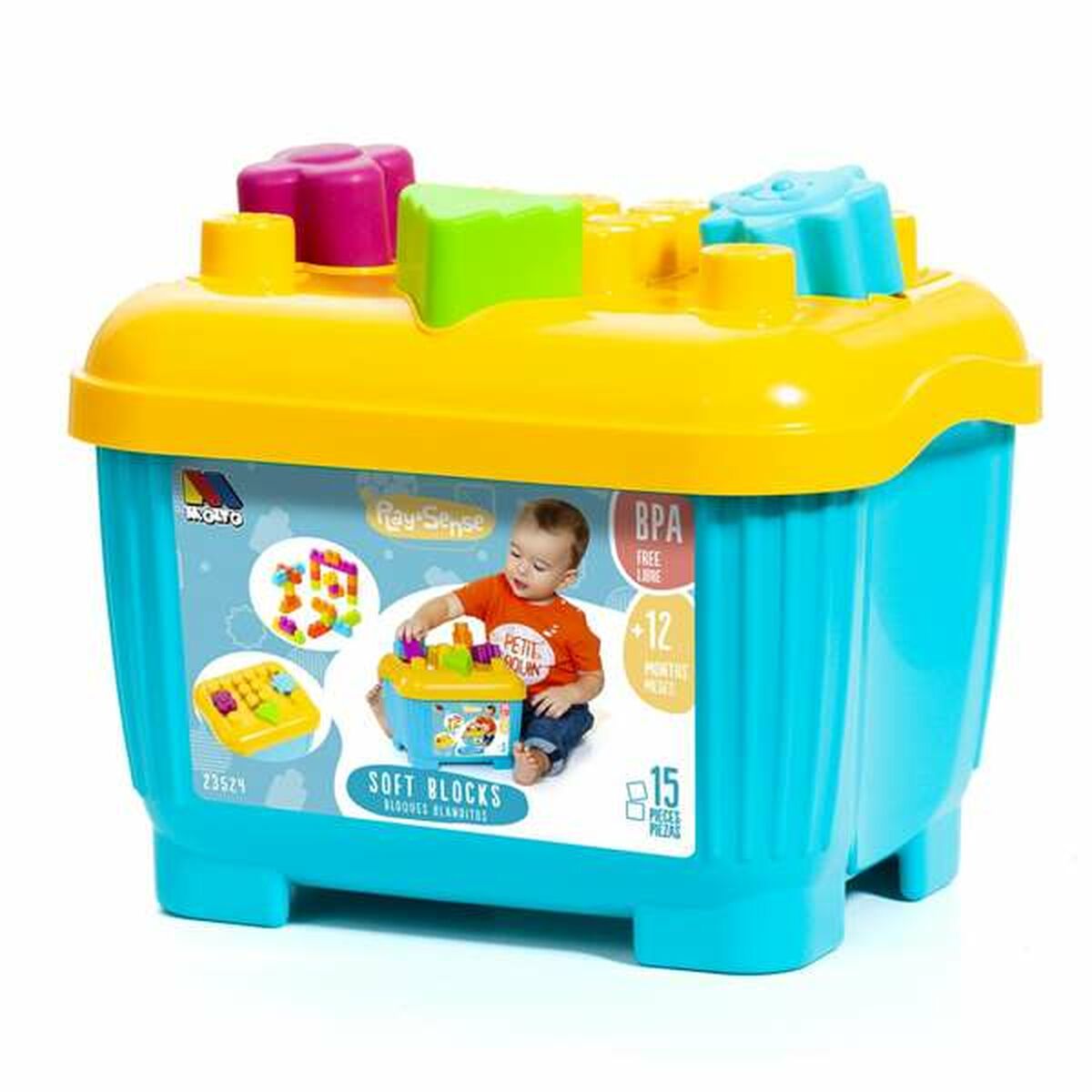 Construction set Moltó Blocks & Puzzles 15 Pieces
