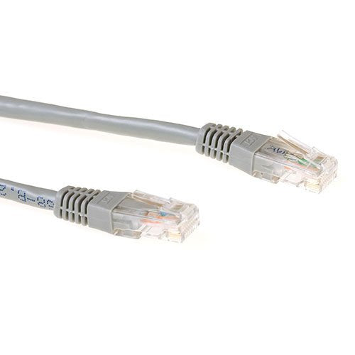 Grey 10 Meter Lszh U UTP CAT.6A Patch Cable With RJ45 Connectors