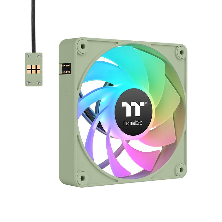 Thermaltake Fan PC Case CT140 Ex Reverse ARGB Sync Green Claro, Paquete 3 CL-F199-PL14MG-A