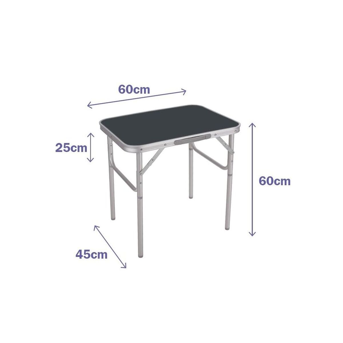 Folding Table Marbueno Grey 60 x 60 x 45 cm