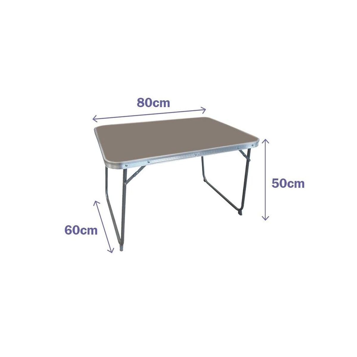 Folding Table Marbueno 80 x 70 x 60 cm Grey