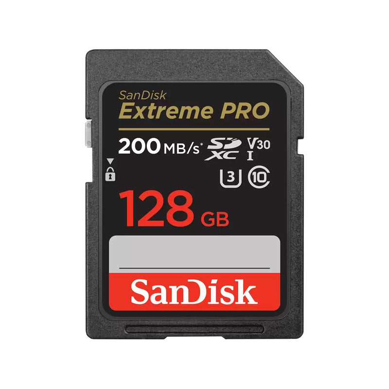 SanDisk Extreme Pro 128GB Sdhc Memory Card 200MB/S 90MB/S Uhs-i Class