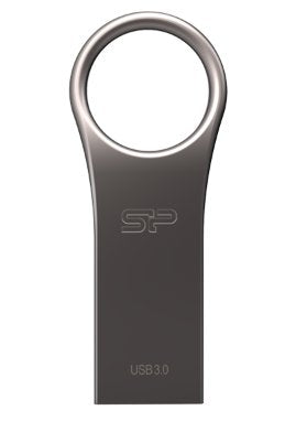 USB Flash Drive 128GB Silicone Power USB 3.0 J80 Silver Zinc Alu — image 1