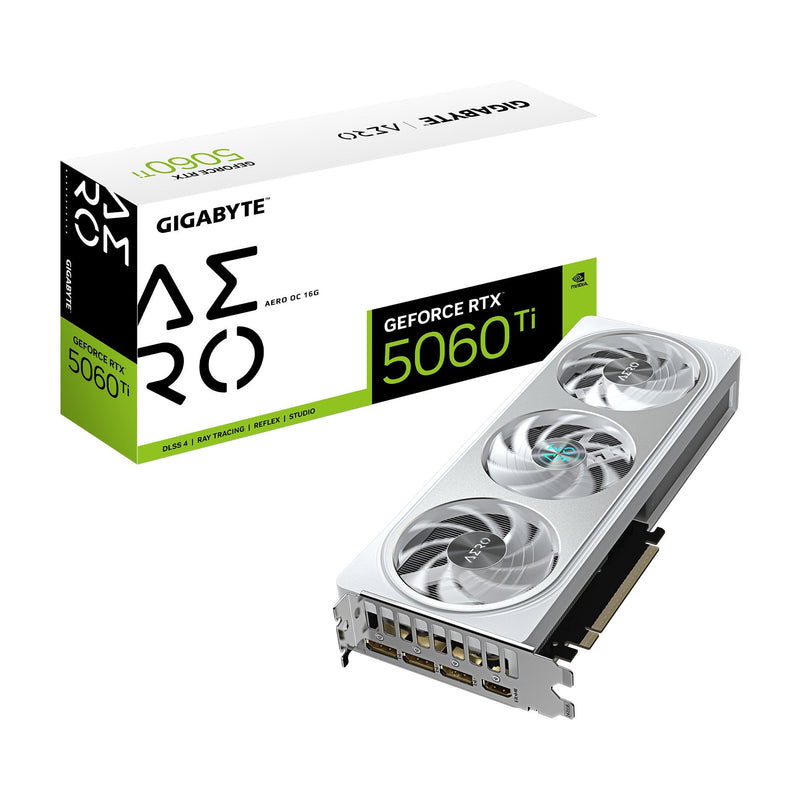 Gigabyte Graphics Card NVIDIA GeForce Rtx 5060 Ti 16GB GDDR7 128 Bit PCIE 5.0 16X GPU 2647MHZ Triple Slot Fans