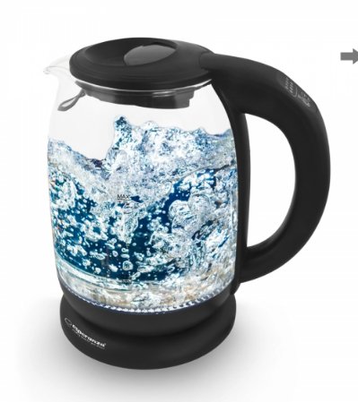 Esperanza Kettle Water EKK027 1.7 L Black Transparent 2200W — image 1
