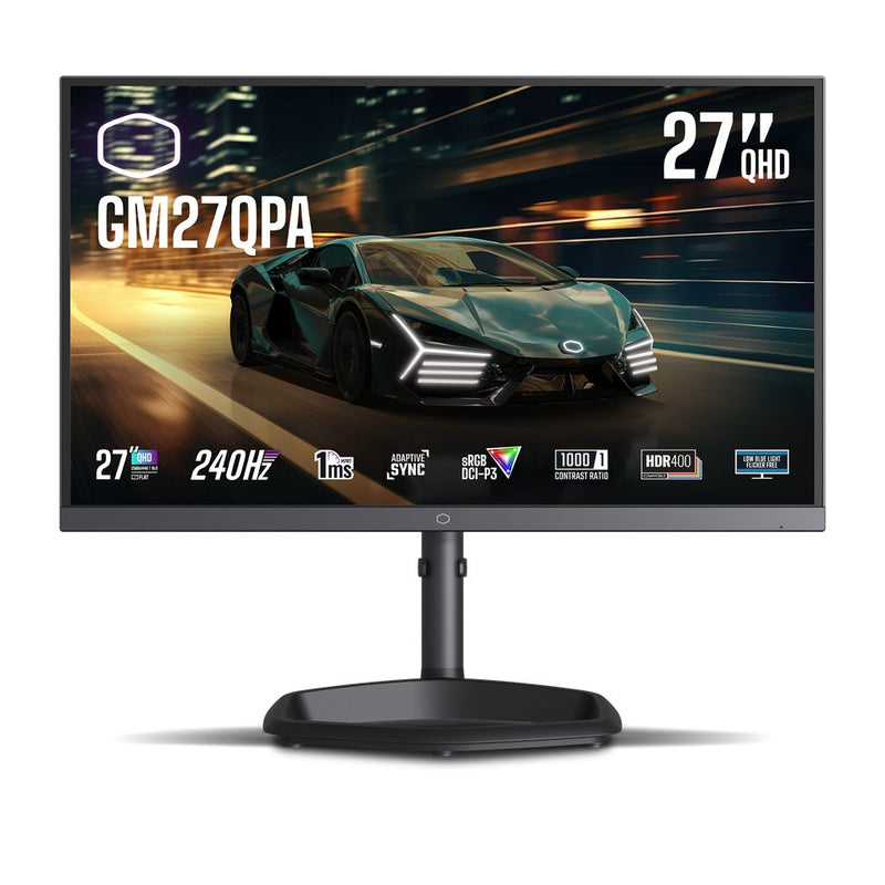 Ventilador Master Monitor GM27QPA 27 Qhd, Ips, Sync Adaptativo, Panel 240HZ CMI-GM27QPA-EK Negro
