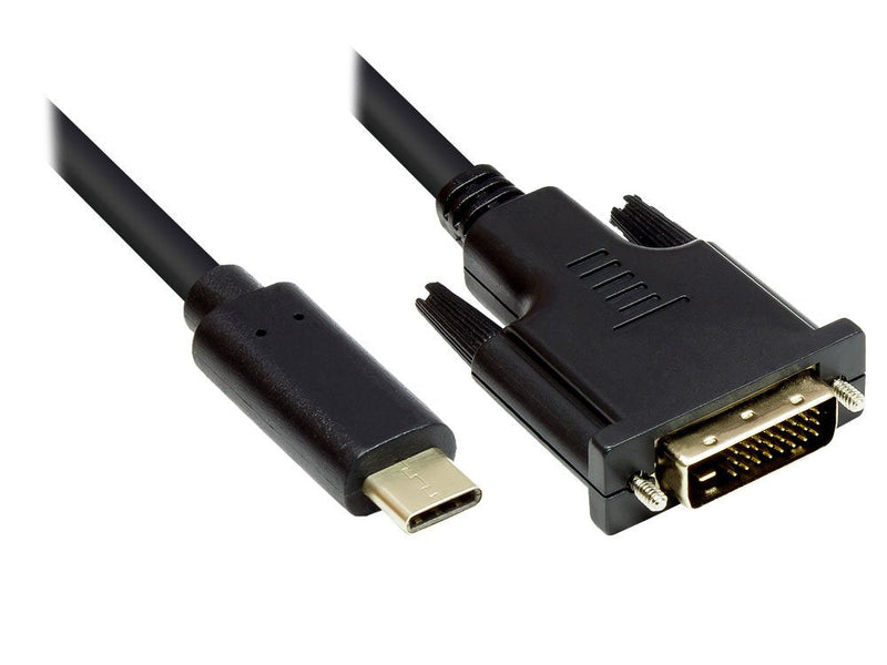 Good Connections Cable Adapter USB-C An DVI 24 + 1 Black 2M