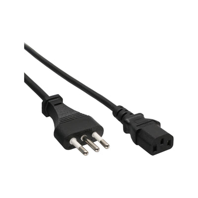 Inline Cable Power Plug Network Italia Type L a Connector IEC C13 1,8M — image 1