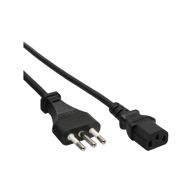Inline Cable Power Plug Network Italia Type L a Connector IEC C13 1,8M