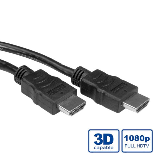 Value HDMI Hs Cable + Ethernet. A-a. M/M. Black 7.5M
