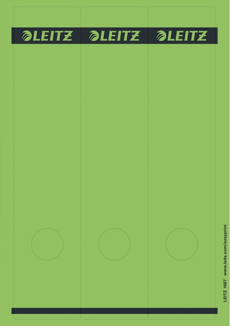 Leitz 1687 Labels Ring Binder 8CM Anchura Lomo 61,5 X 285,0MM