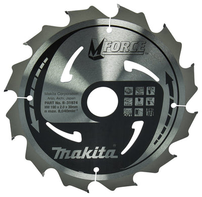 Makita M-force Saegeblatt 190X30X12Z — image 1