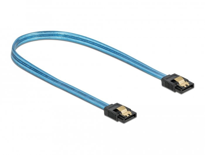 Delock Cable SATA 6GB/S Uv Leuchteffekt Aal 50CM