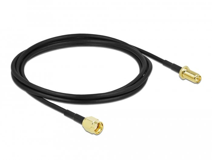 Delock Cable Antenna Rp-sma Connector Male a Rp-sma Connector Female Lmr CFD100 2M Low Loss