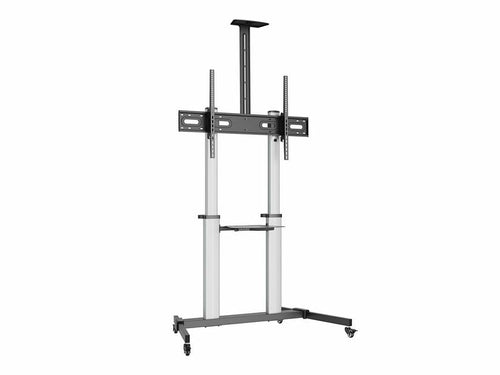 Equip Stand Floor With Wheels Screens 60-100 Colour Silver Max.VESA 1000X400 — image 1