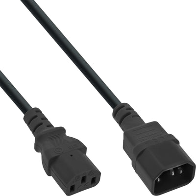 Inline 35PCS. Bulk-pack ® Power Cable 3PIN IEC-C13 a IEC-C14, Black 2M — image 1