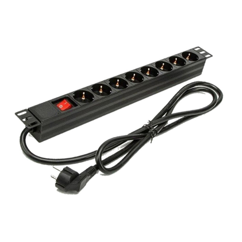 Phasak Power Strip With Switch Bns 1518 8 Sockets Power Cable 1.5M Black