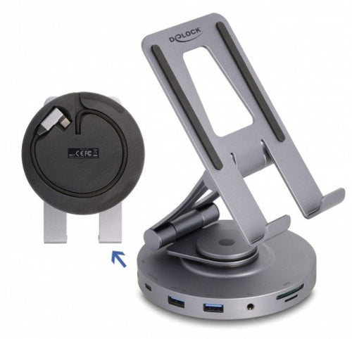 Delock Stand Tablet And Laptop Dockingstation 4K — image 1