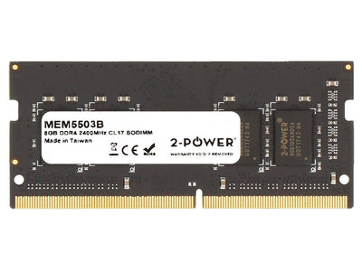 2-POWER RAM 8GB DDR4 2400MHZ CL17 SODIMM 2P-KVR24S17S8/8 — image 1