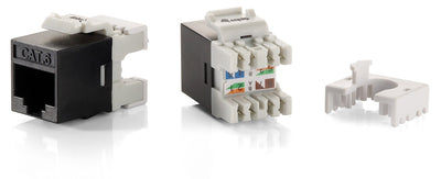 Kit 8 Units Connector Female RJ45 UTP CAT.6 Slim Panel Keystone — image 1