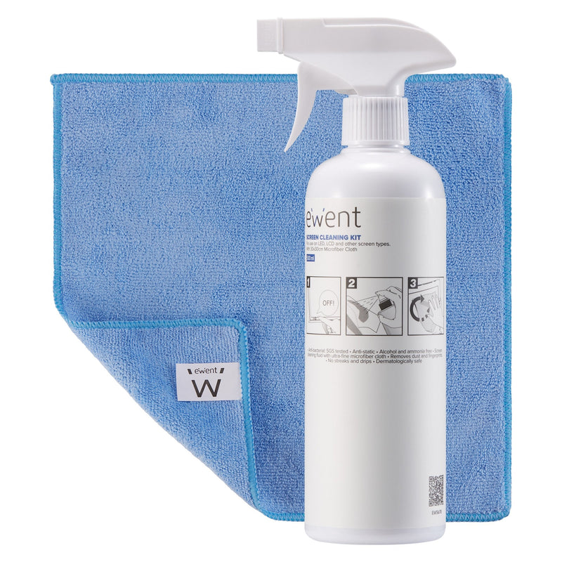 Ewent Kit Cleaning Screens EW5678 500ML C/Cloth Microfibra 30X30CM