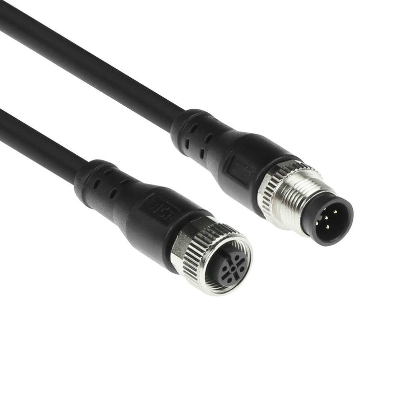 Industrial 3.00 Meters Sensor Cable M12A 5-PIN Male To M12A 5-PIN Female, Superflex Xtreme Tpe Cable Shielded