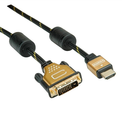 Roline Gold Cable Monitor DVI (24 + 1) - Hdmi, M M, 10M — image 1