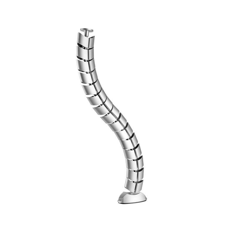 Inline Canaleta Flexible, Vertical Mesas, 2 Cameras 0,80M, Silver
