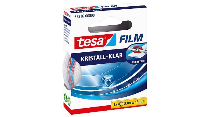 Tesa Tape Adhesiva Transparent 33M 15MM, 57316-00000-02